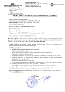 anunt catering